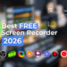 best free screen recording software 2026 for Windows Mac no watermark